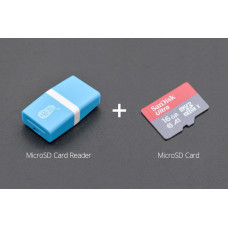 SD/MicroSD Memory Card with Card Reader (16GB Class10 SDHC with Adapter)