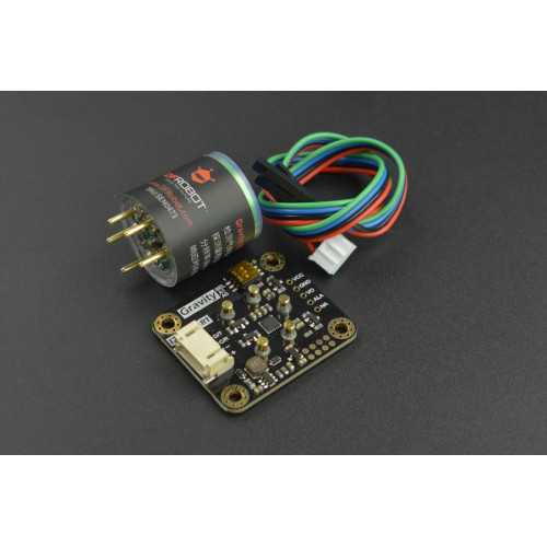 Gravity: Factory Calibrated Electrochemical Hydrogen Sensor (0-1000ppm, I2C&UART) Gravity: Factory Calibrated Electrochemical Hydrogen Sensor (0-1000ppm, I2C&UART)