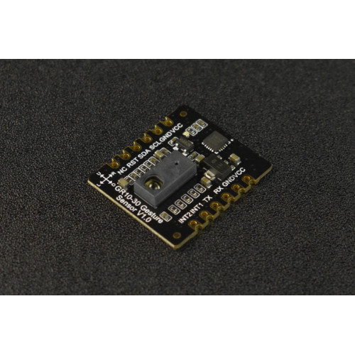 Fermion: GR10-30 Gesture Sensor (Breakout, UART & I2C, 12 Gestures, 0~30cm) Fermion: GR10-30 Gesture Sensor (Breakout, UART & I2C, 12 Gestures, 0~30cm)